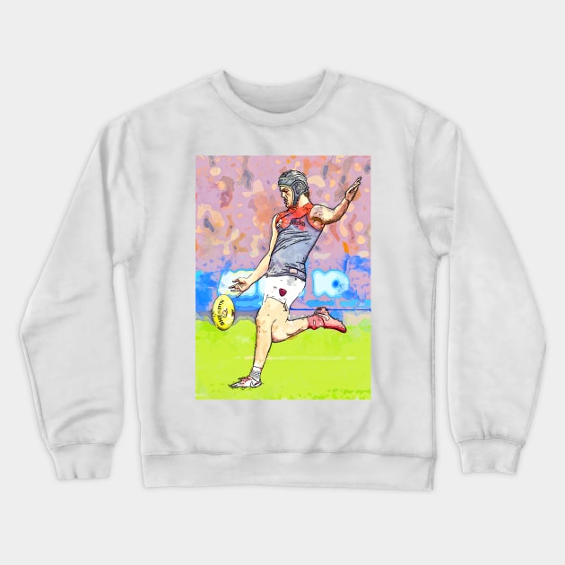 Angus Brayshaw - Melbourne Demons Crewneck Sweatshirt by BobbyShaftoe